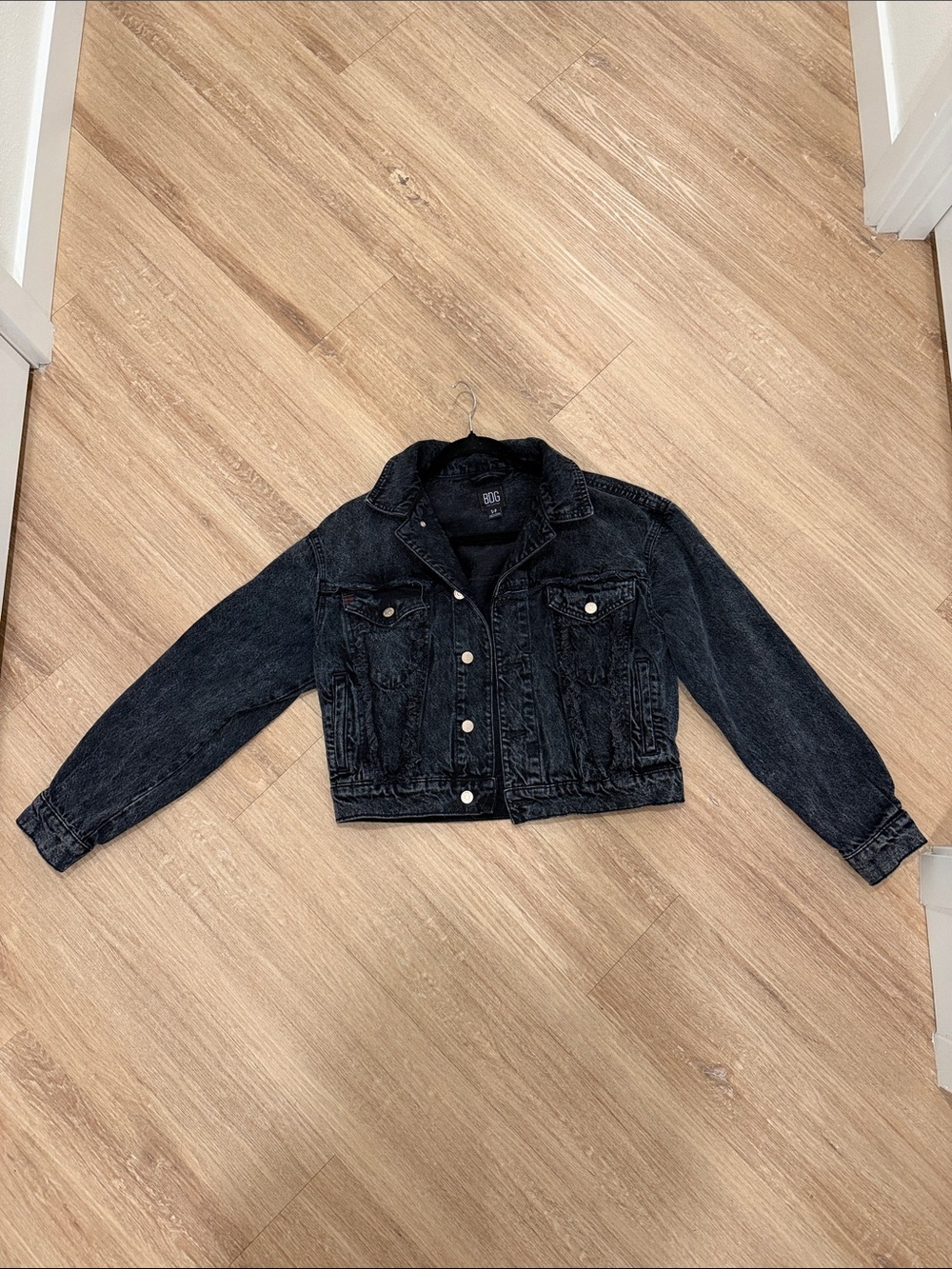 Urban Outfitters Black Denim Jean Jacket